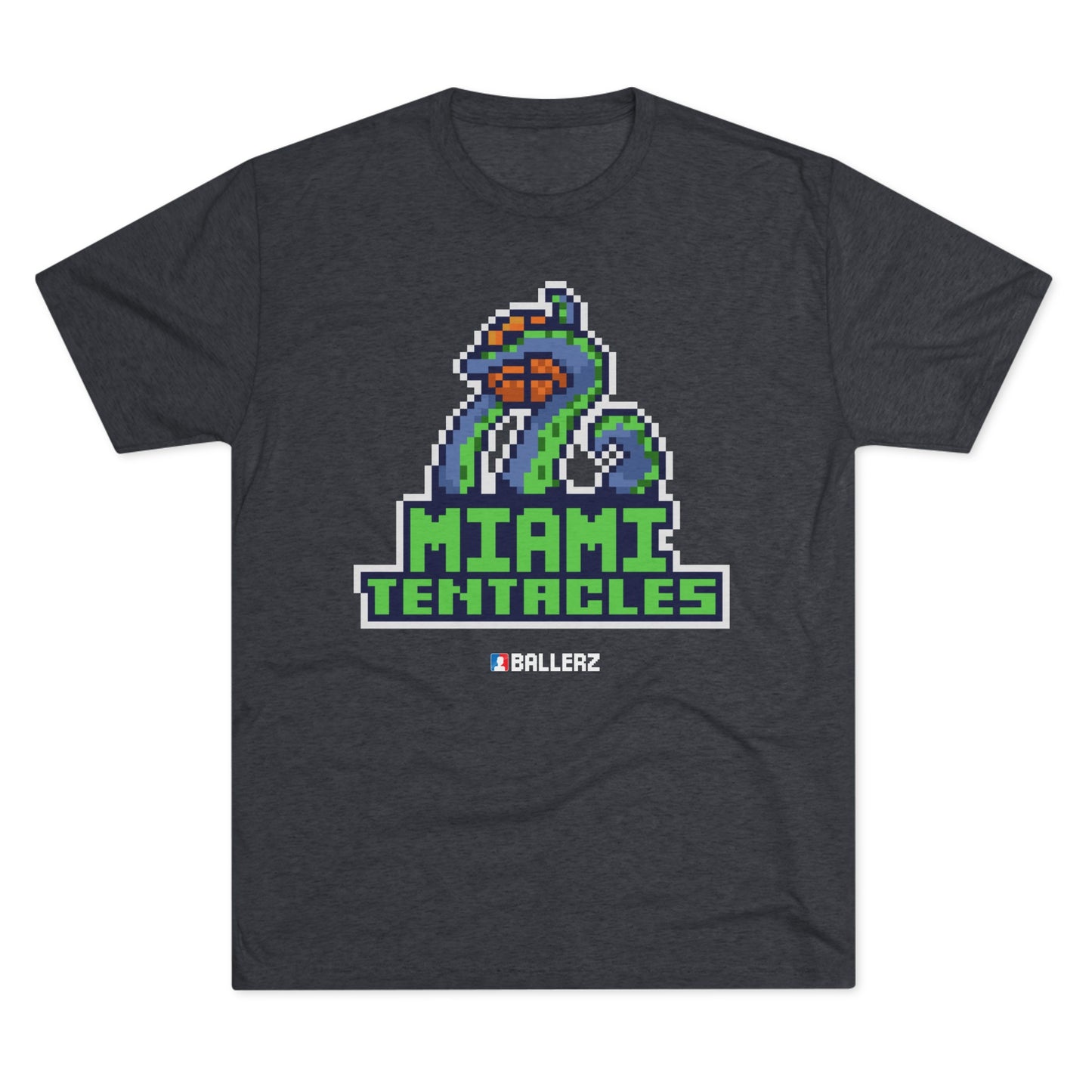 Ballerz Miami Tentacles Unisex Tri-Blend Crew Tee