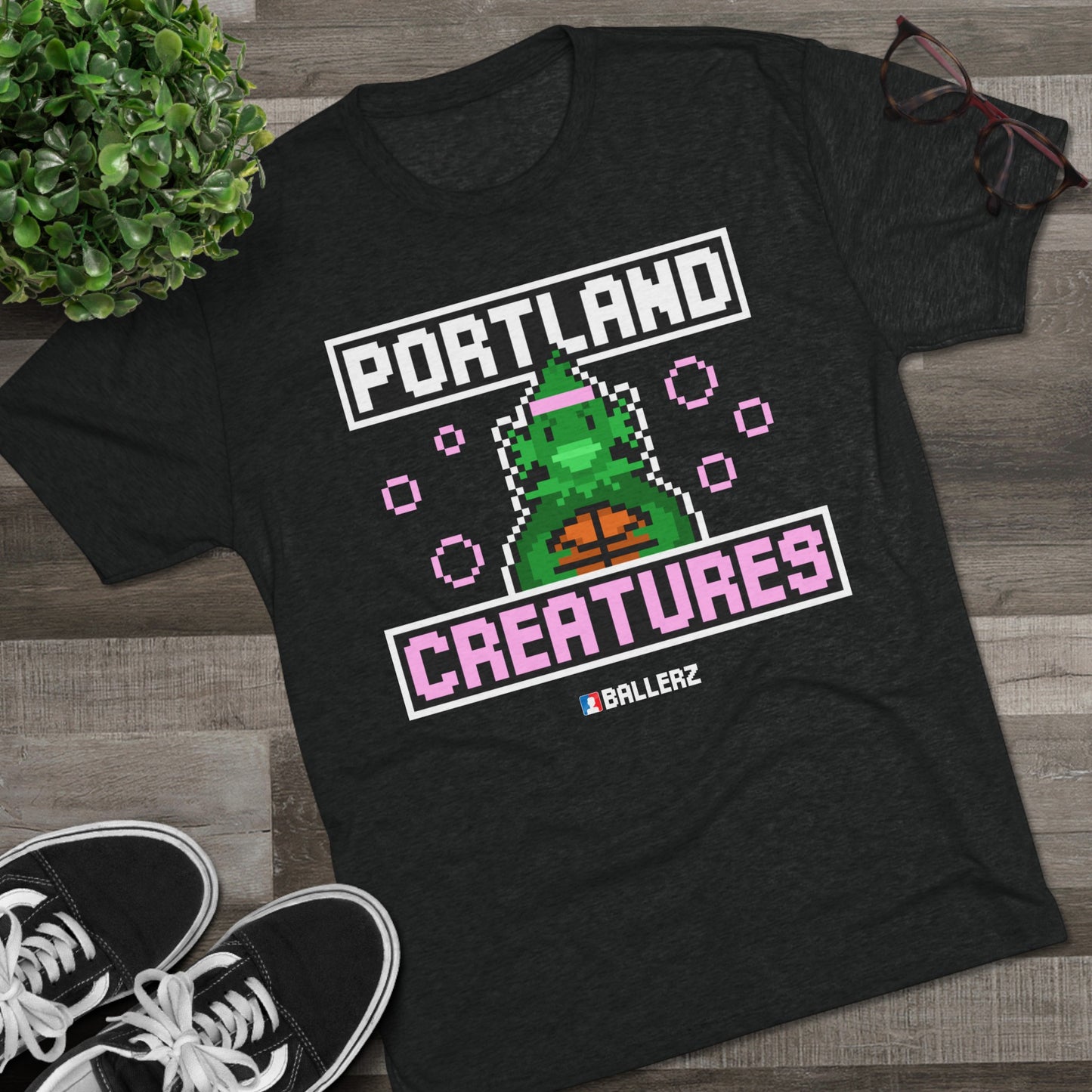 Ballerz Portland Creatures Unisex Tri-Blend Crew Tee