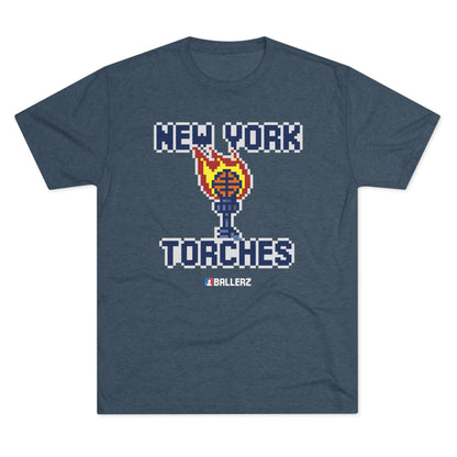 Ballerz New York Torches Unisex Tri-Blend Crew Tee