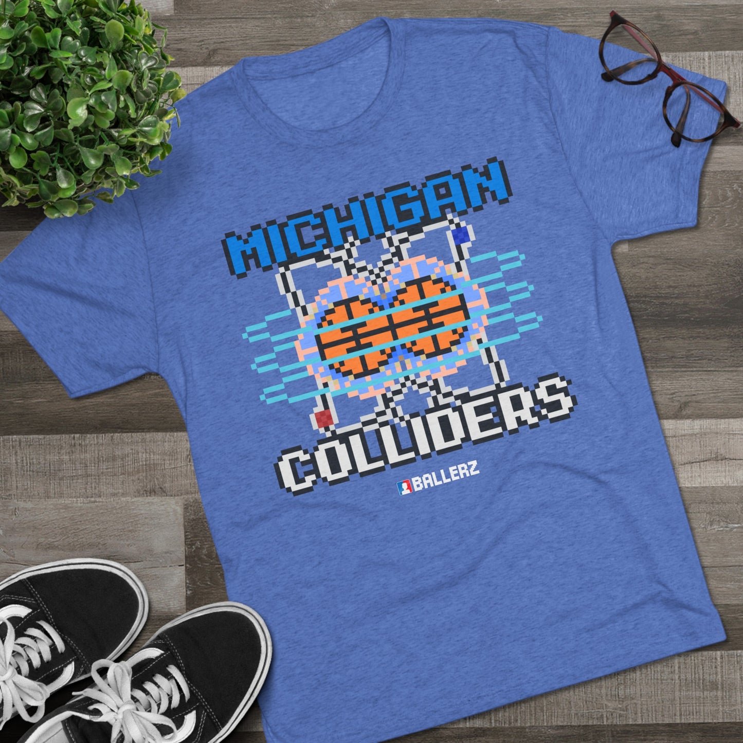 Ballerz Michigan Colliders Unisex Tri-Blend Crew Tee