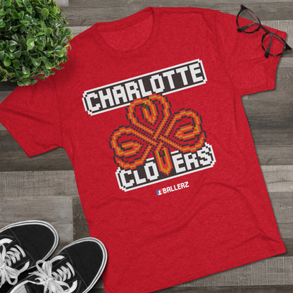 Ballerz Charlotte Clovers Unisex Tri-Blend Crew Tee