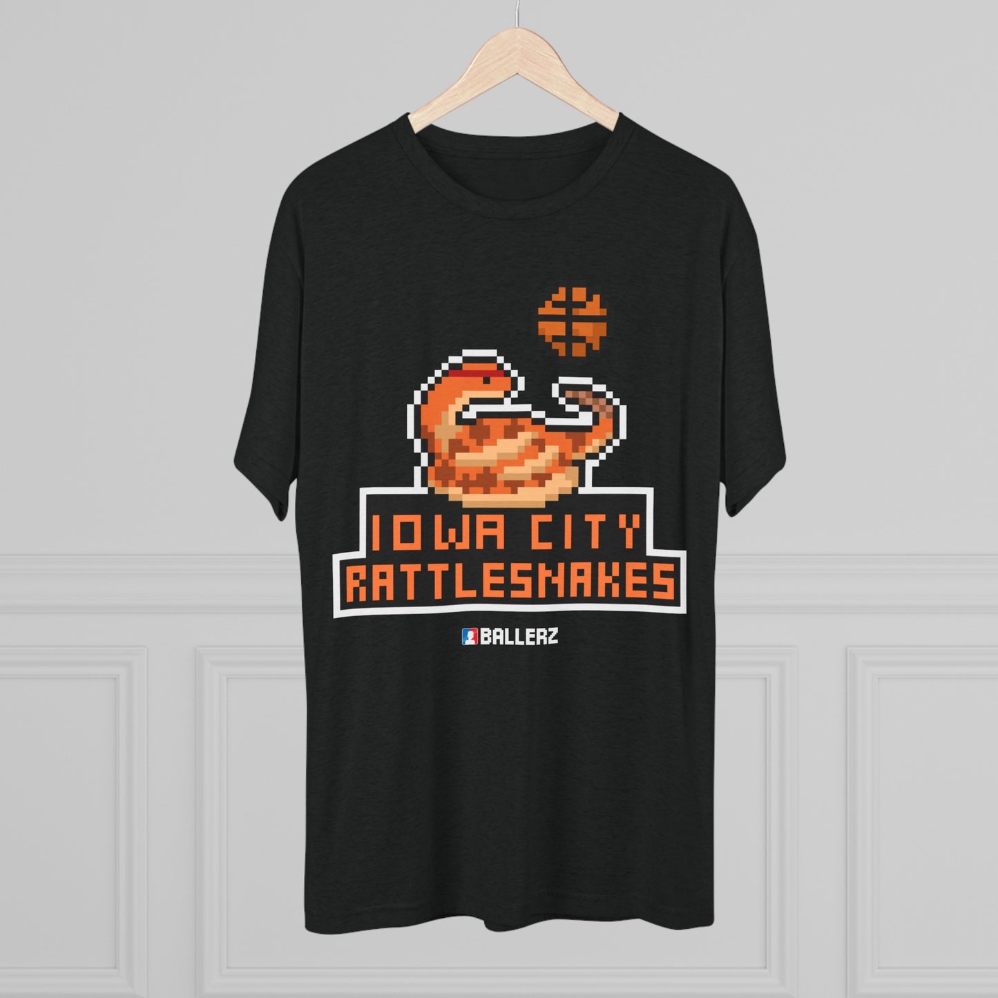 Ballerz Iowa City Rattlesnakes Unisex Tri-Blend Crew Tee