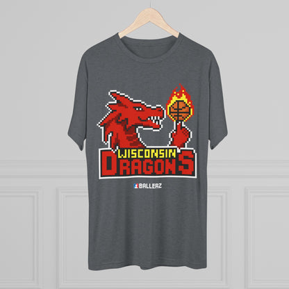 Ballerz Wisconsin Dragons Unisex Tri-Blend Crew Tee