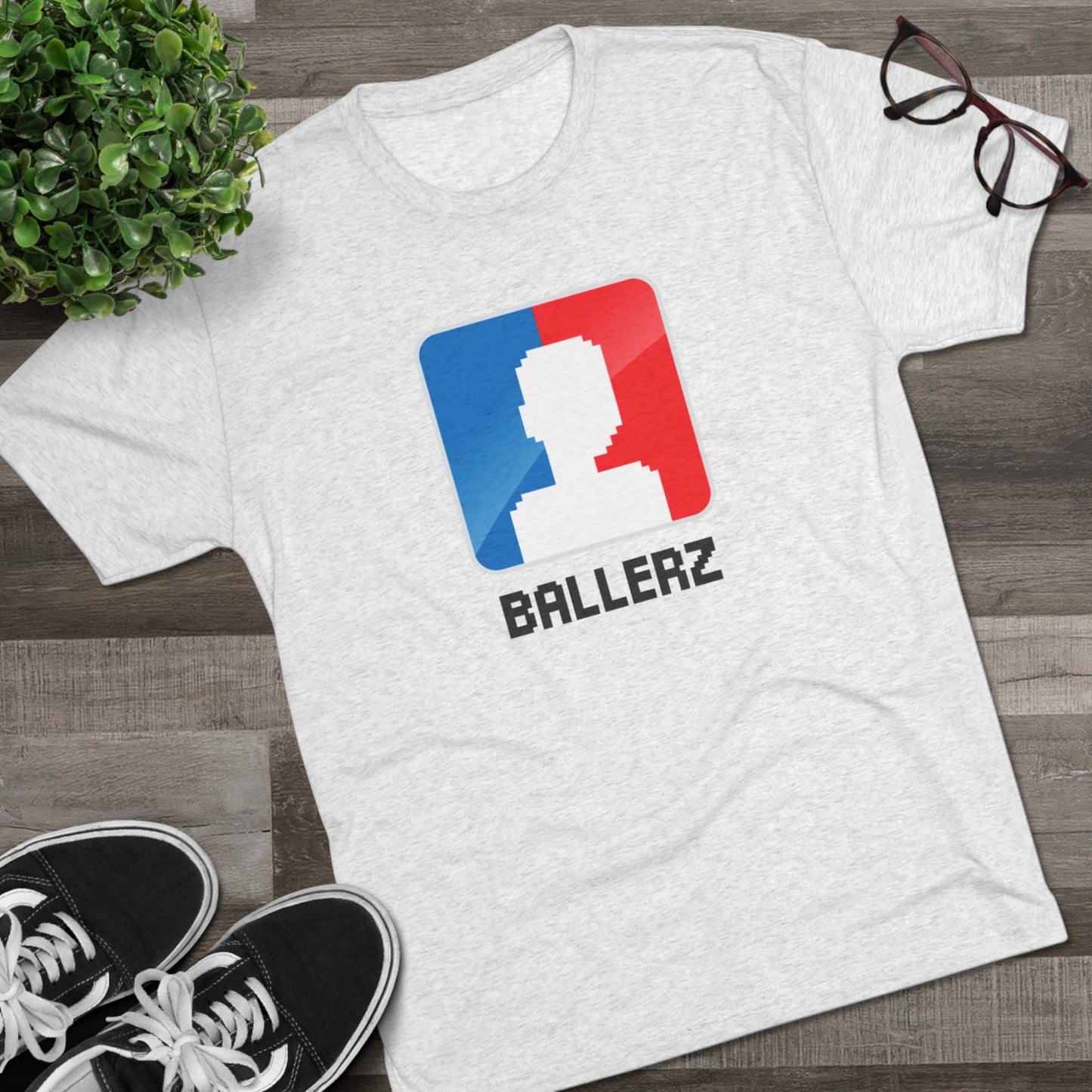 Ballerz Logo Unisex Tri-Blend Crew Tee