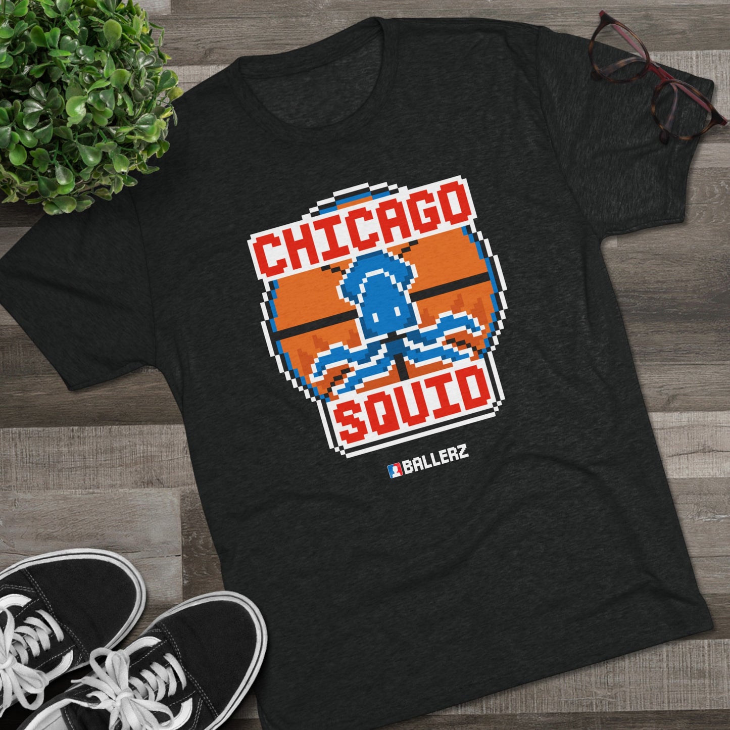 Ballerz Chicago Squid Unisex Tri-Blend Crew Tee