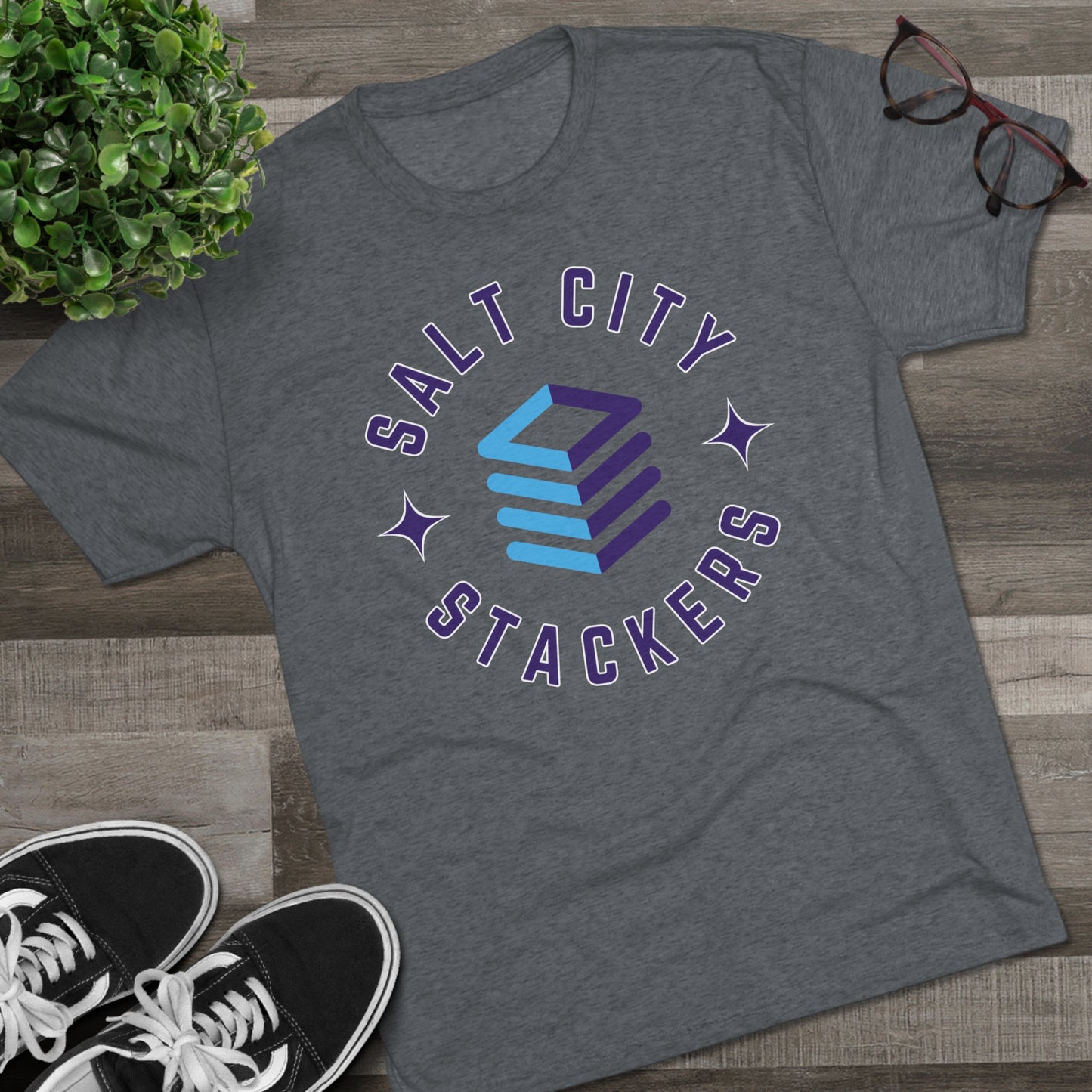 Salt City Stackers Alt Unisex Tri-Blend Crew Tee