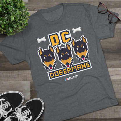 Ballerz DC Dobermans Unisex Tri-Blend Crew Tee