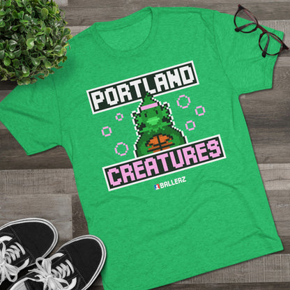 Ballerz Portland Creatures Unisex Tri-Blend Crew Tee