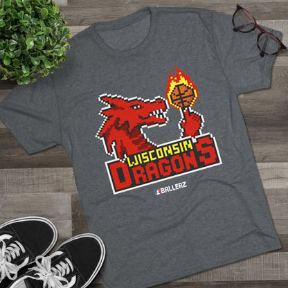 Ballerz Wisconsin Dragons Unisex Tri-Blend Crew Tee