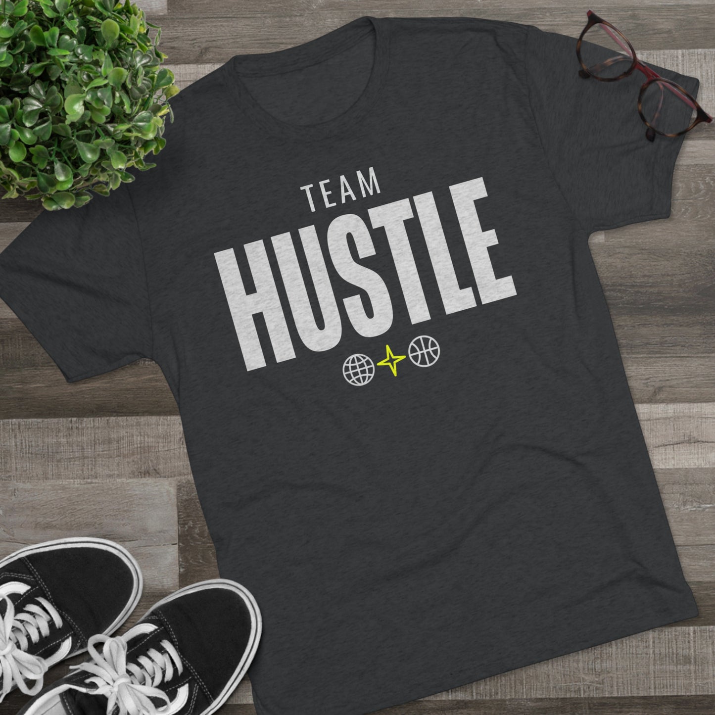 Team Hustle Unisex Tri-Blend Crew Tee