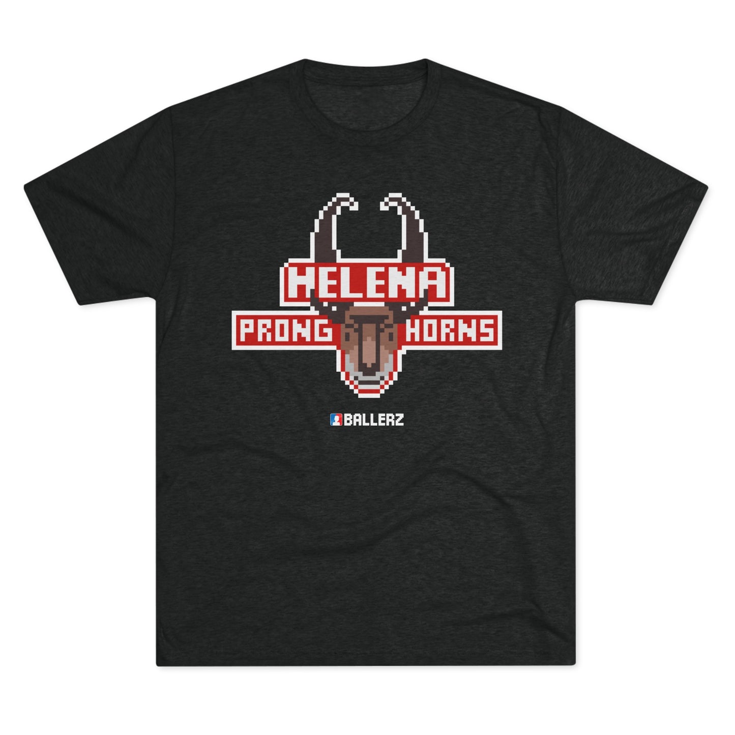 Ballerz Helena Pronghorns Unisex Tri-Blend Crew Tee