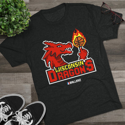 Ballerz Wisconsin Dragons Unisex Tri-Blend Crew Tee