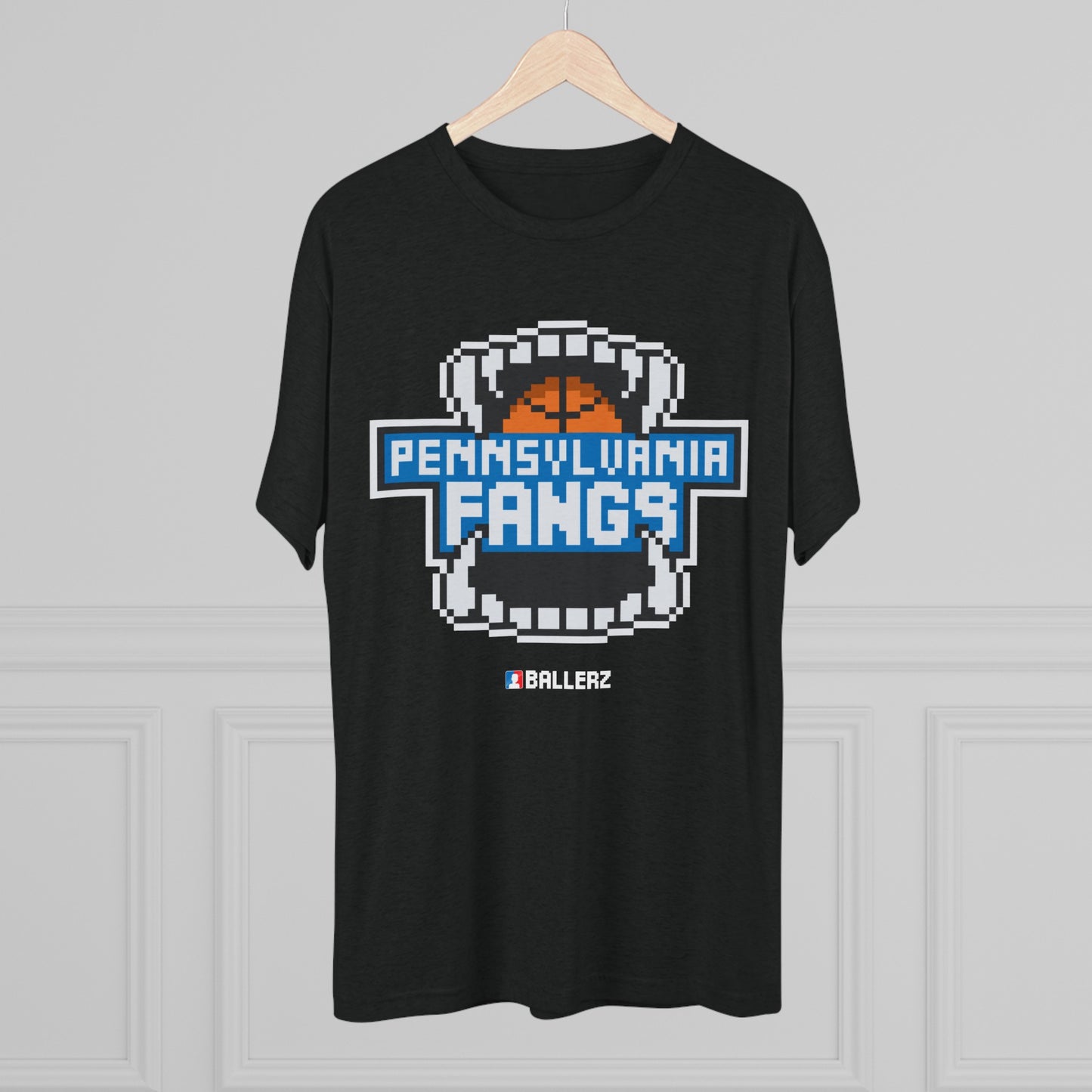 Ballerz Pennsylvania Fangs Unisex Tri-Blend Crew Tee