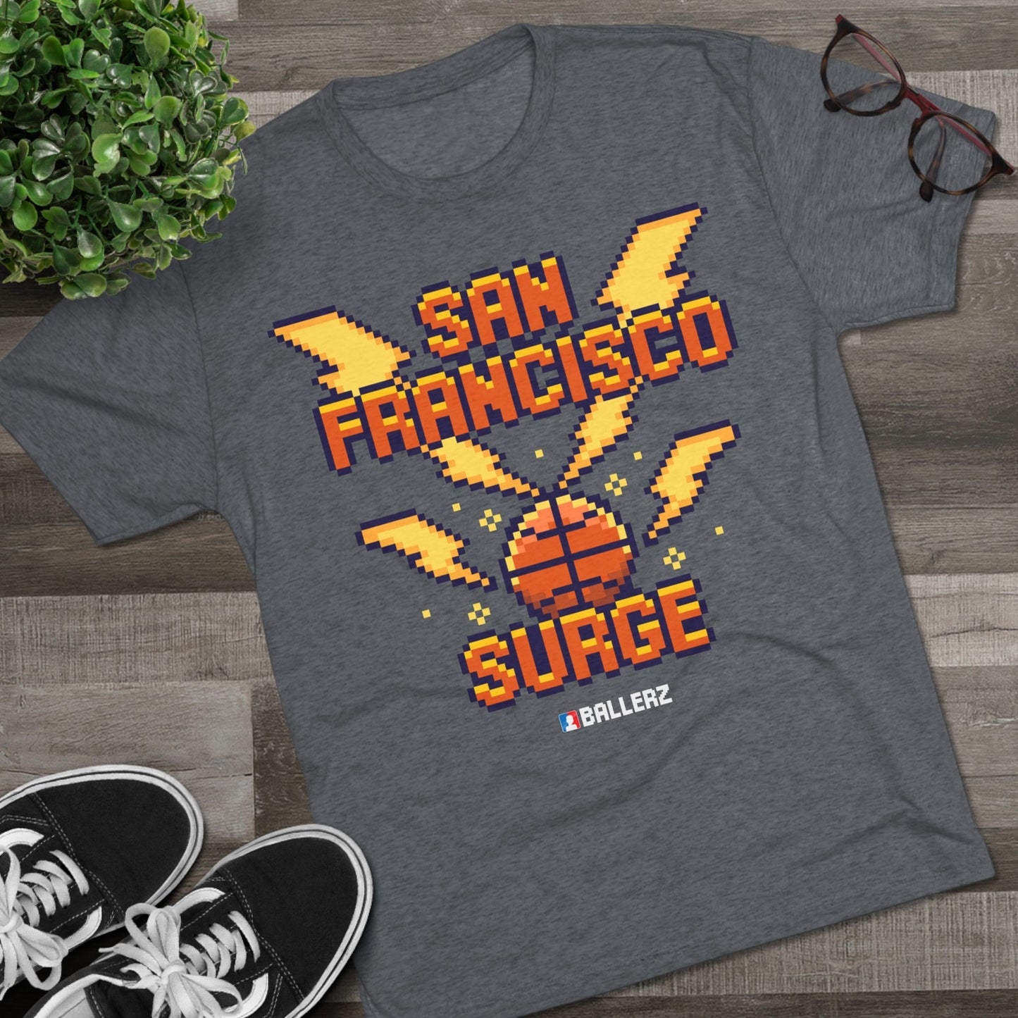 Ballerz San Francisco Surge Unisex Tri-Blend Crew Tee