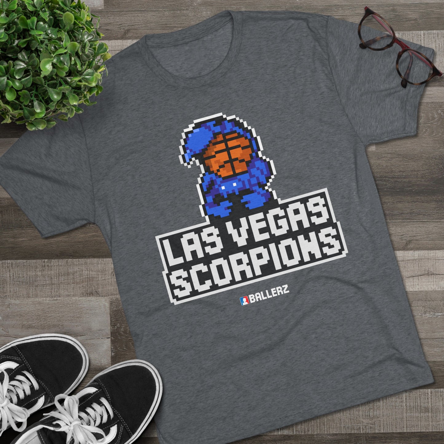 Ballerz Las Vegas Scorpions Unisex Tri-Blend Crew Tee