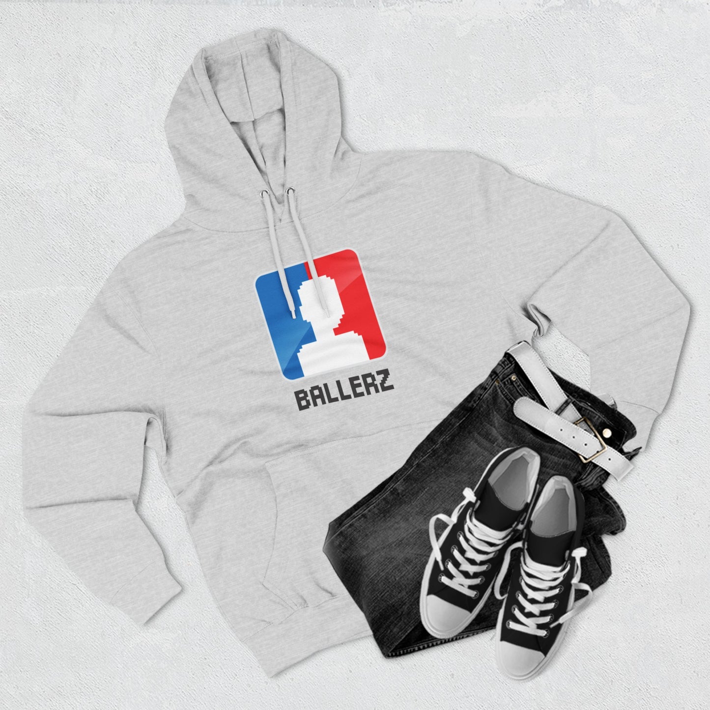 Ballers Logo Three-Panel Fleece Hoodie