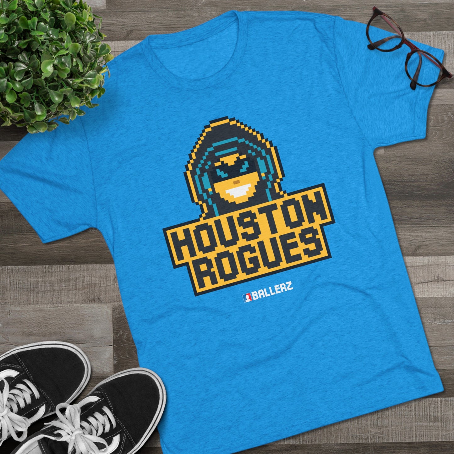 Ballerz Houston Rogues Unisex Tri-Blend Crew Tee