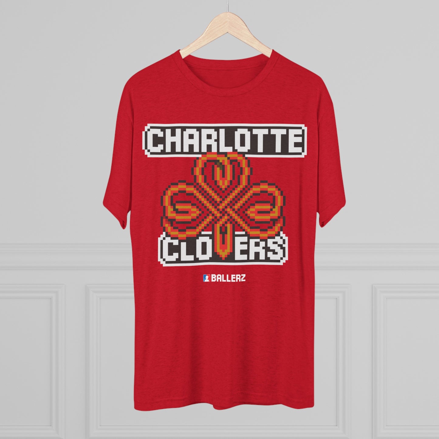 Ballerz Charlotte Clovers Unisex Tri-Blend Crew Tee