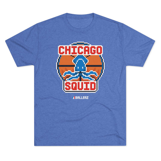 Ballerz Chicago Squid Unisex Tri-Blend Crew Tee