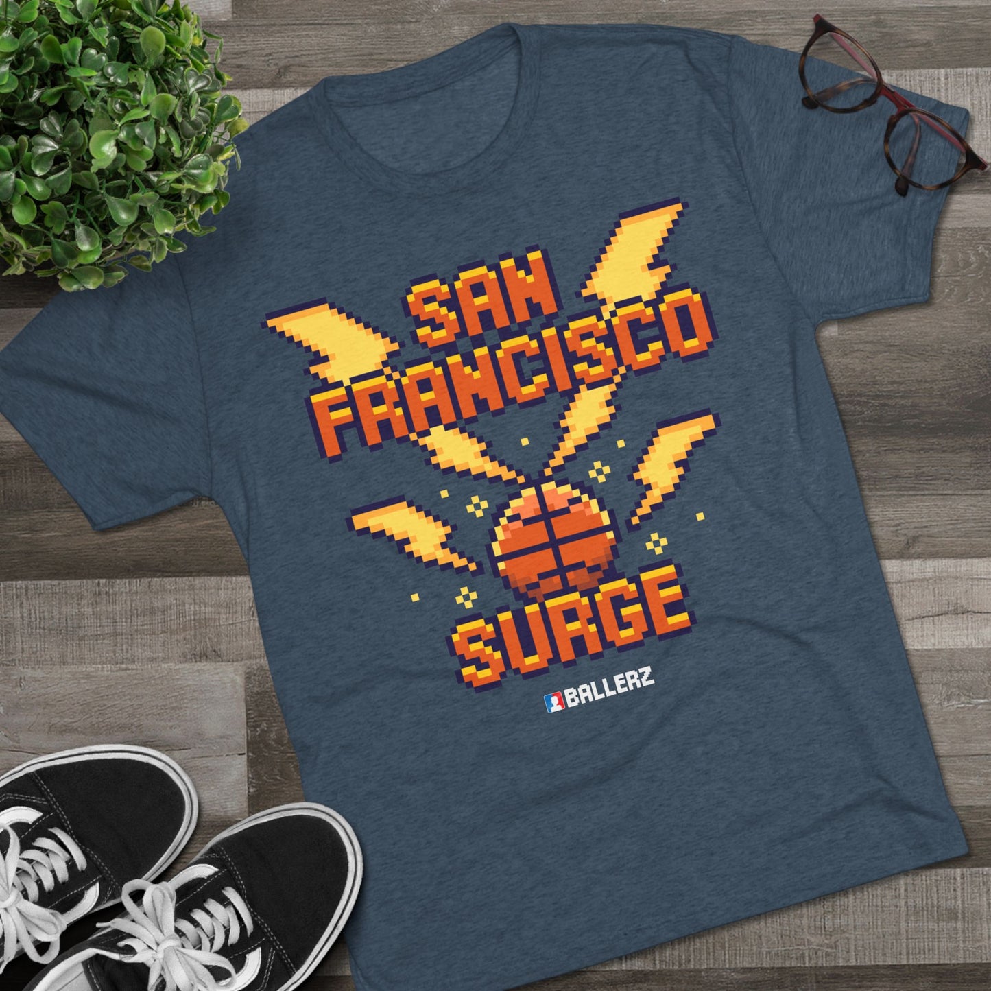 Ballerz San Francisco Surge Unisex Tri-Blend Crew Tee