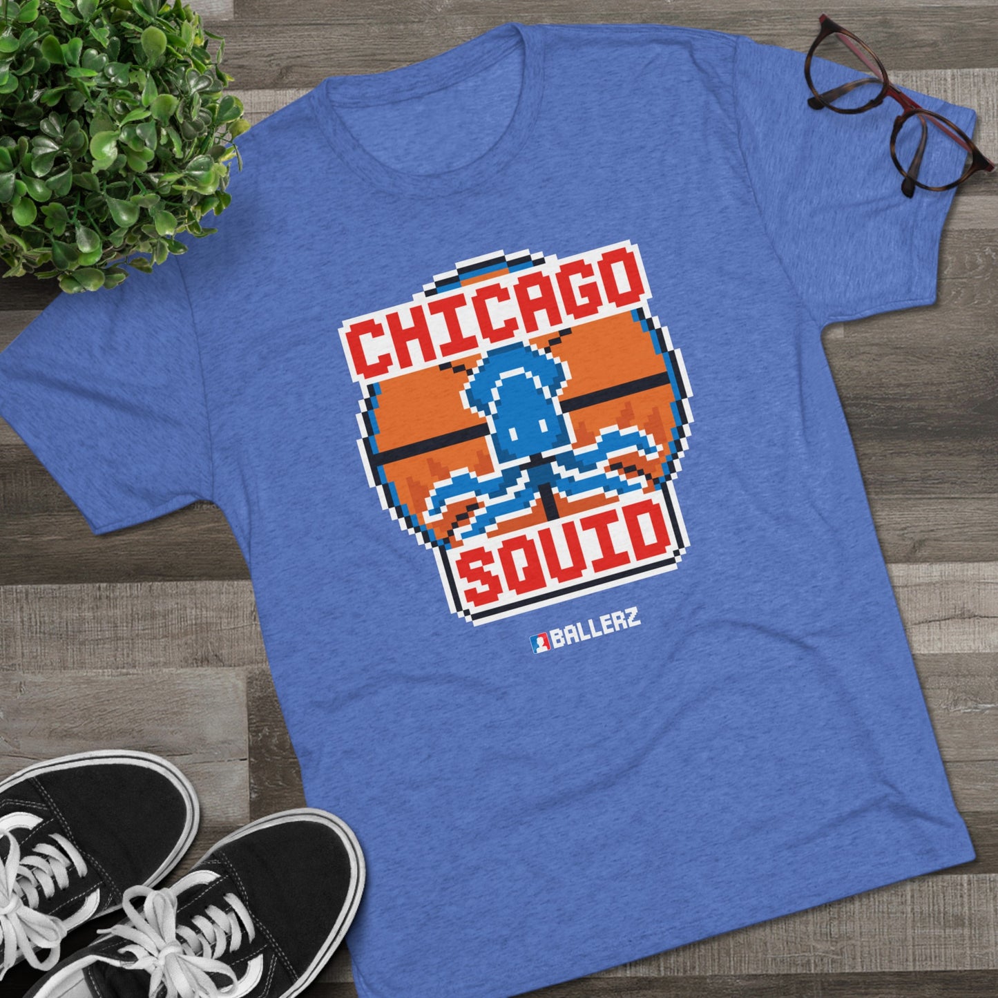 Ballerz Chicago Squid Unisex Tri-Blend Crew Tee