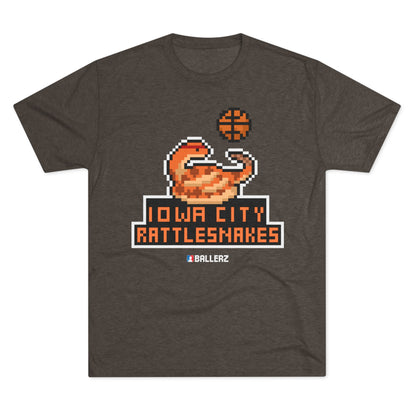 Ballerz Iowa City Rattlesnakes Unisex Tri-Blend Crew Tee