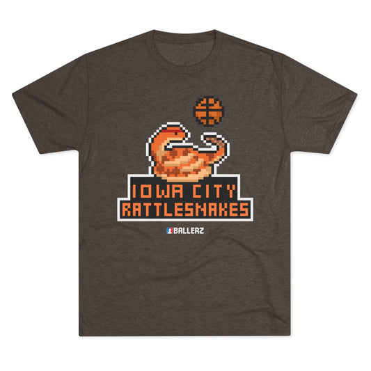 Ballerz Iowa City Rattlesnakes Unisex Tri-Blend Crew Tee