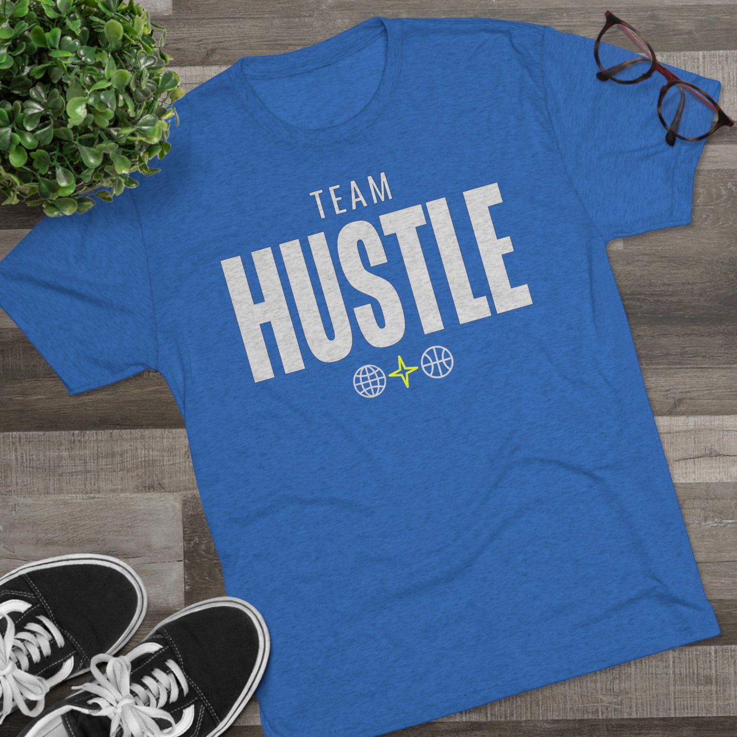 Team Hustle Unisex Tri-Blend Crew Tee