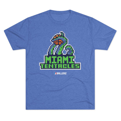 Ballerz Miami Tentacles Unisex Tri-Blend Crew Tee