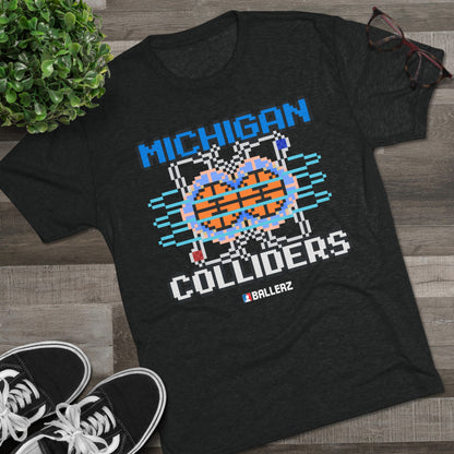 Ballerz Michigan Colliders Unisex Tri-Blend Crew Tee