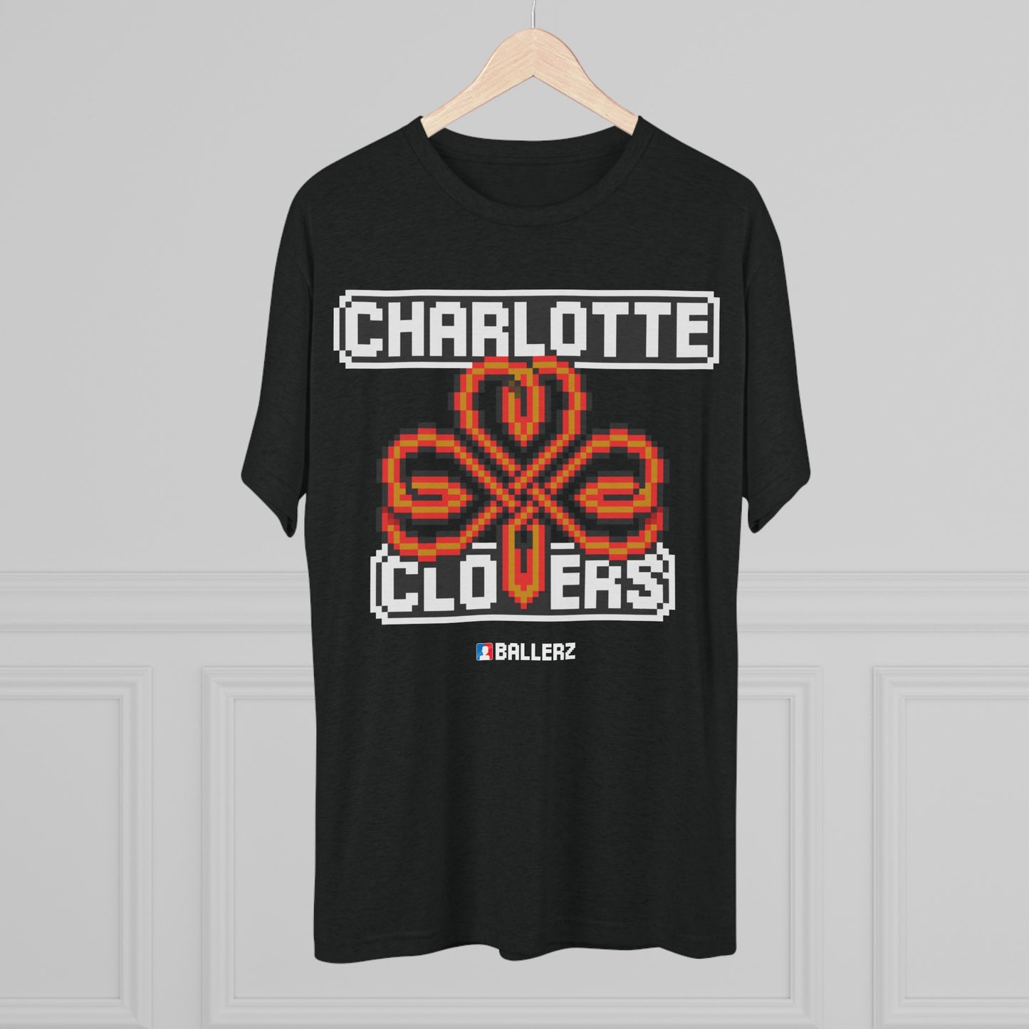 Ballerz Charlotte Clovers Unisex Tri-Blend Crew Tee