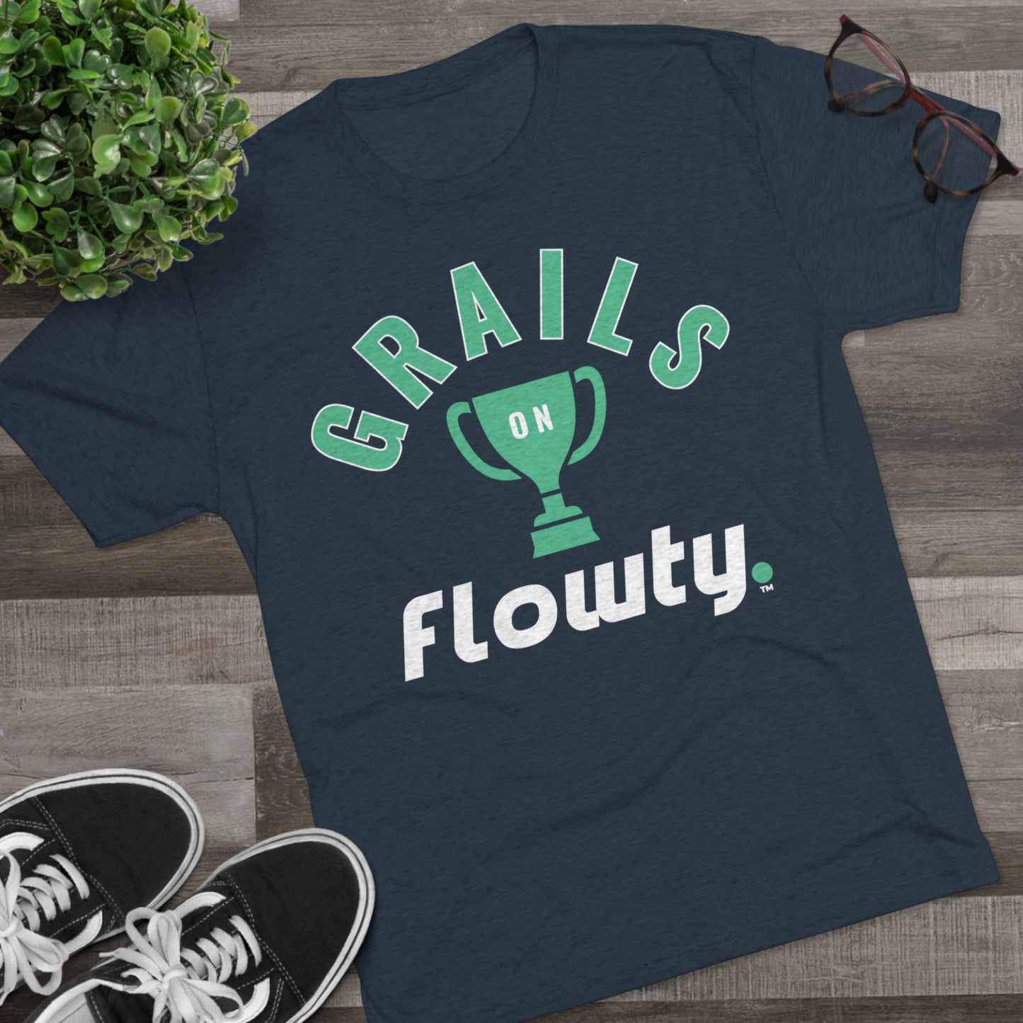 Grails on Flowty Unisex Tri-Blend Crew Tee