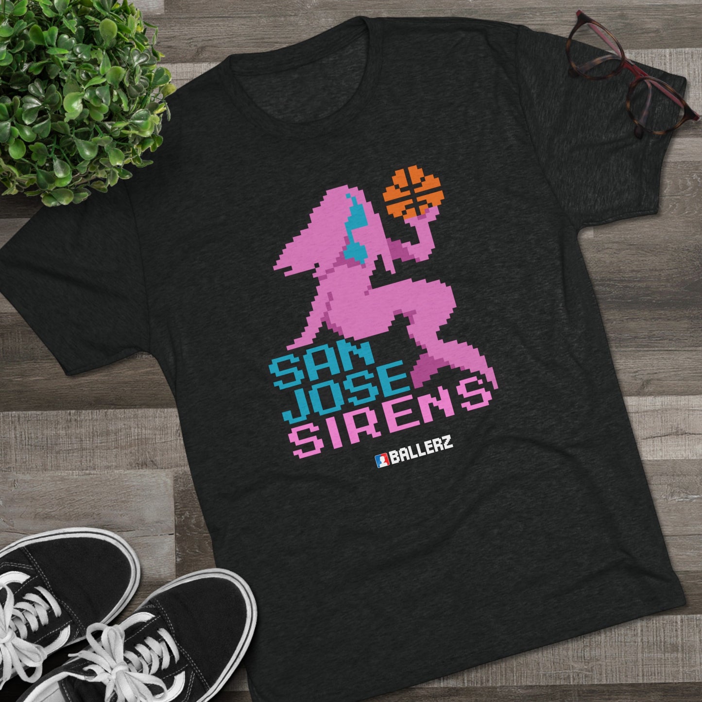 Ballerz San Jose Sirens Unisex Tri-Blend Crew Tee