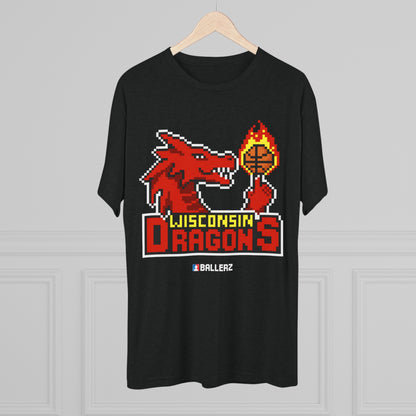 Ballerz Wisconsin Dragons Unisex Tri-Blend Crew Tee