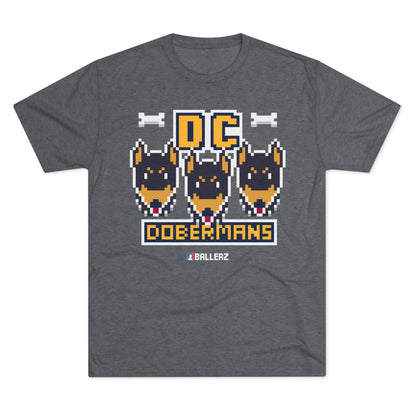 Ballerz DC Dobermans Unisex Tri-Blend Crew Tee