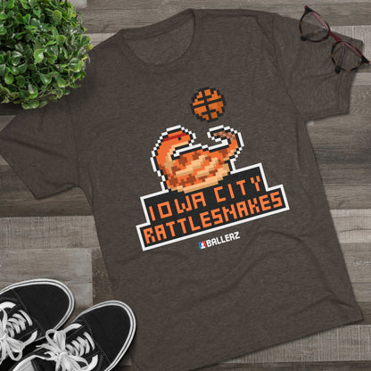 Ballerz Iowa City Rattlesnakes Unisex Tri-Blend Crew Tee