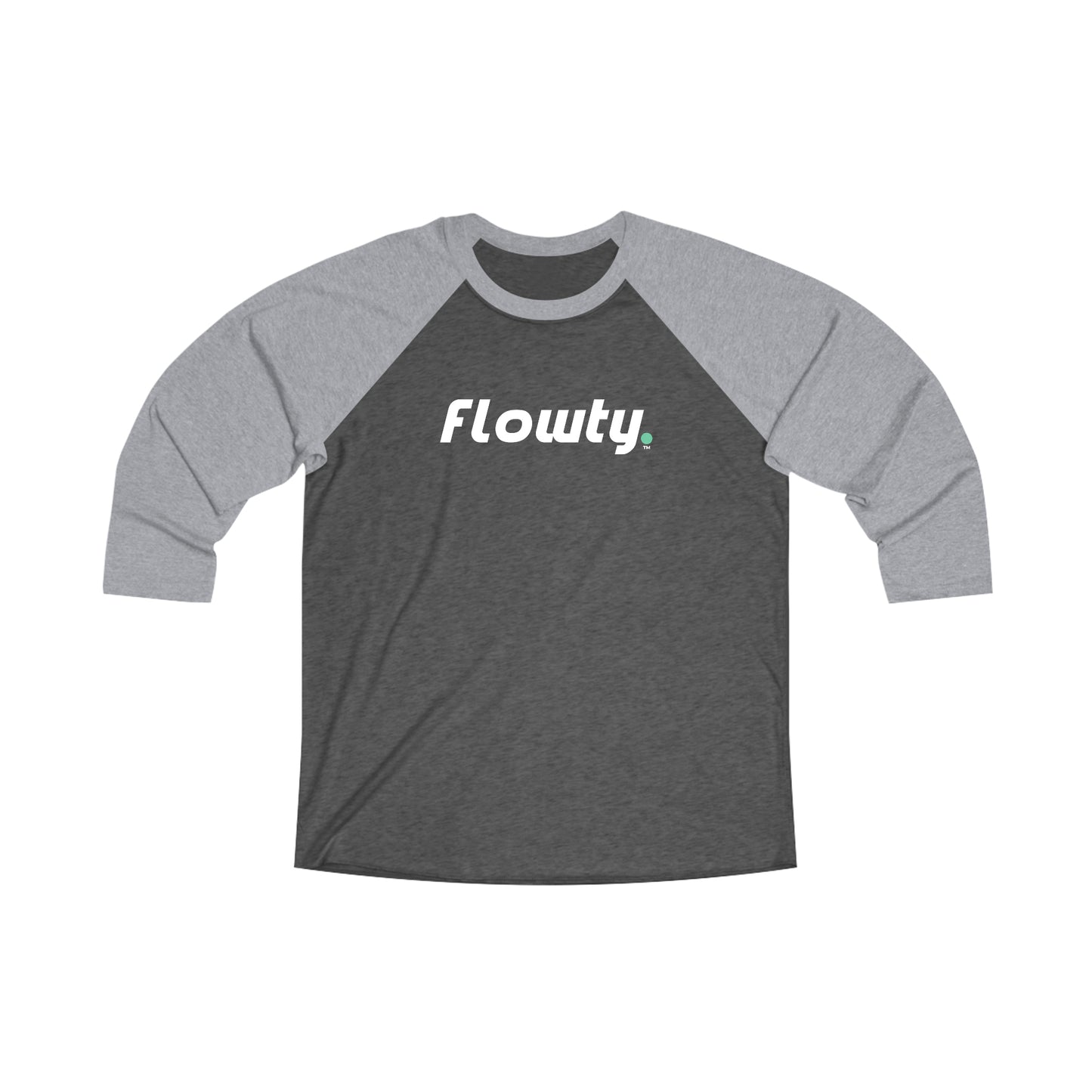 Flowty Unisex Tri-Blend 3\4 Raglan Tee