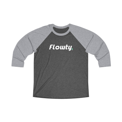 Flowty Unisex Tri-Blend 3\4 Raglan Tee