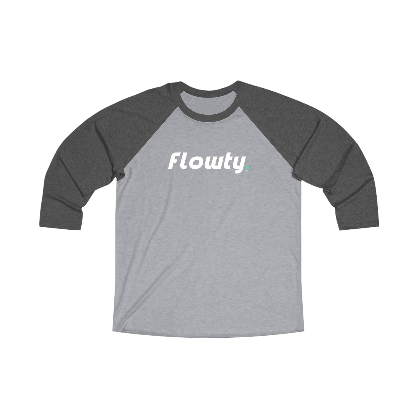 Flowty Unisex Tri-Blend 3\4 Raglan Tee