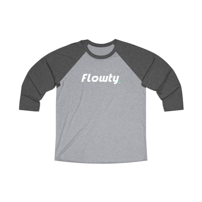 Flowty Unisex Tri-Blend 3\4 Raglan Tee