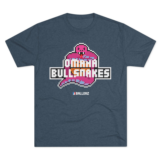 Ballerz Omaha Bullsnakes Unisex Tri-Blend Crew Tee