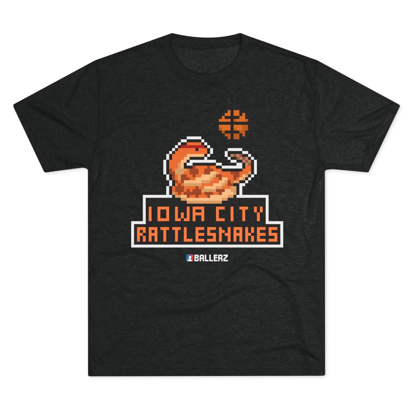 Ballerz Iowa City Rattlesnakes Unisex Tri-Blend Crew Tee