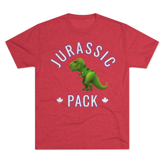 Jurassic Pack Dino Unisex Tri-Blend Crew Tee