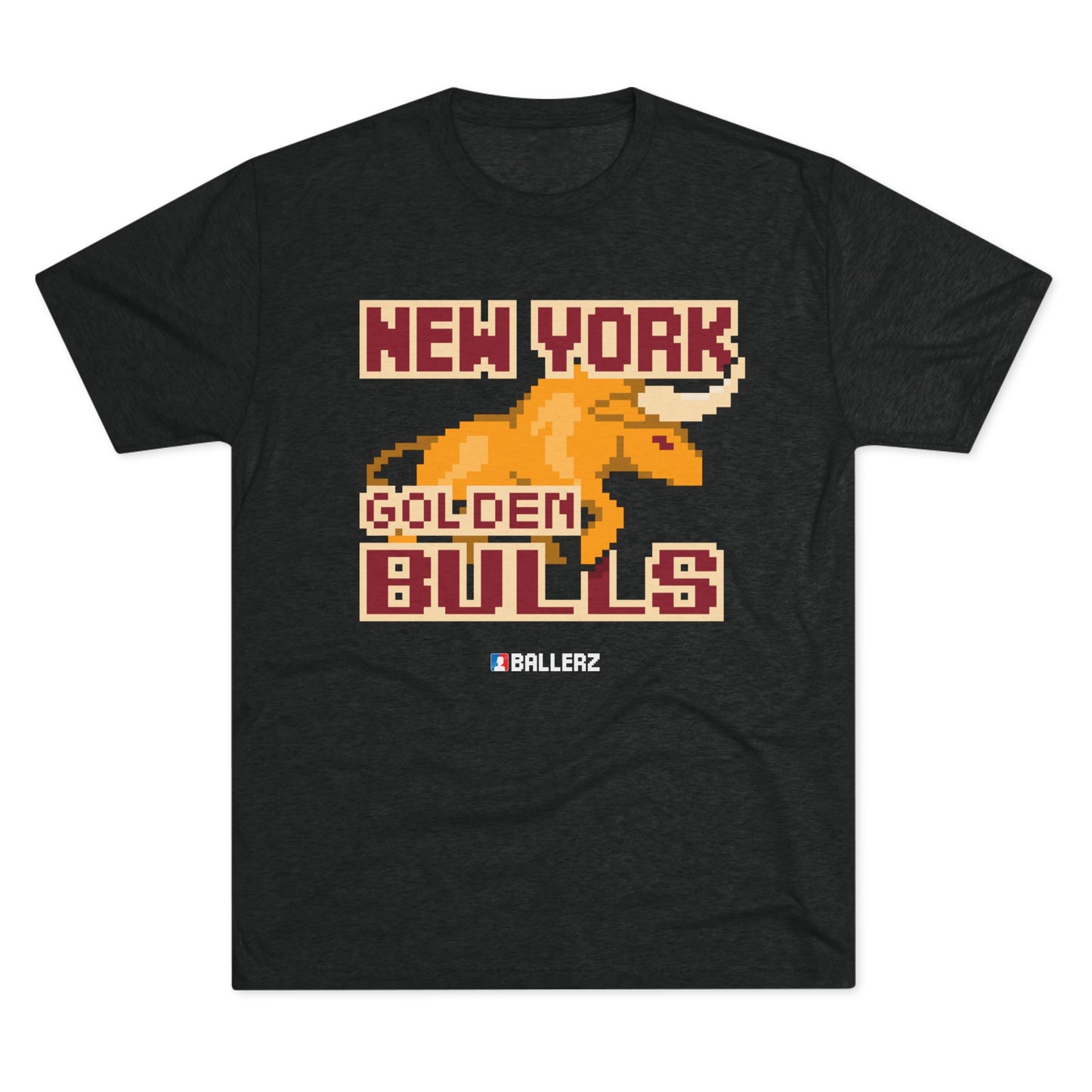 Ballerz New York Golden Bulls Unisex Tri-Blend Crew Tee