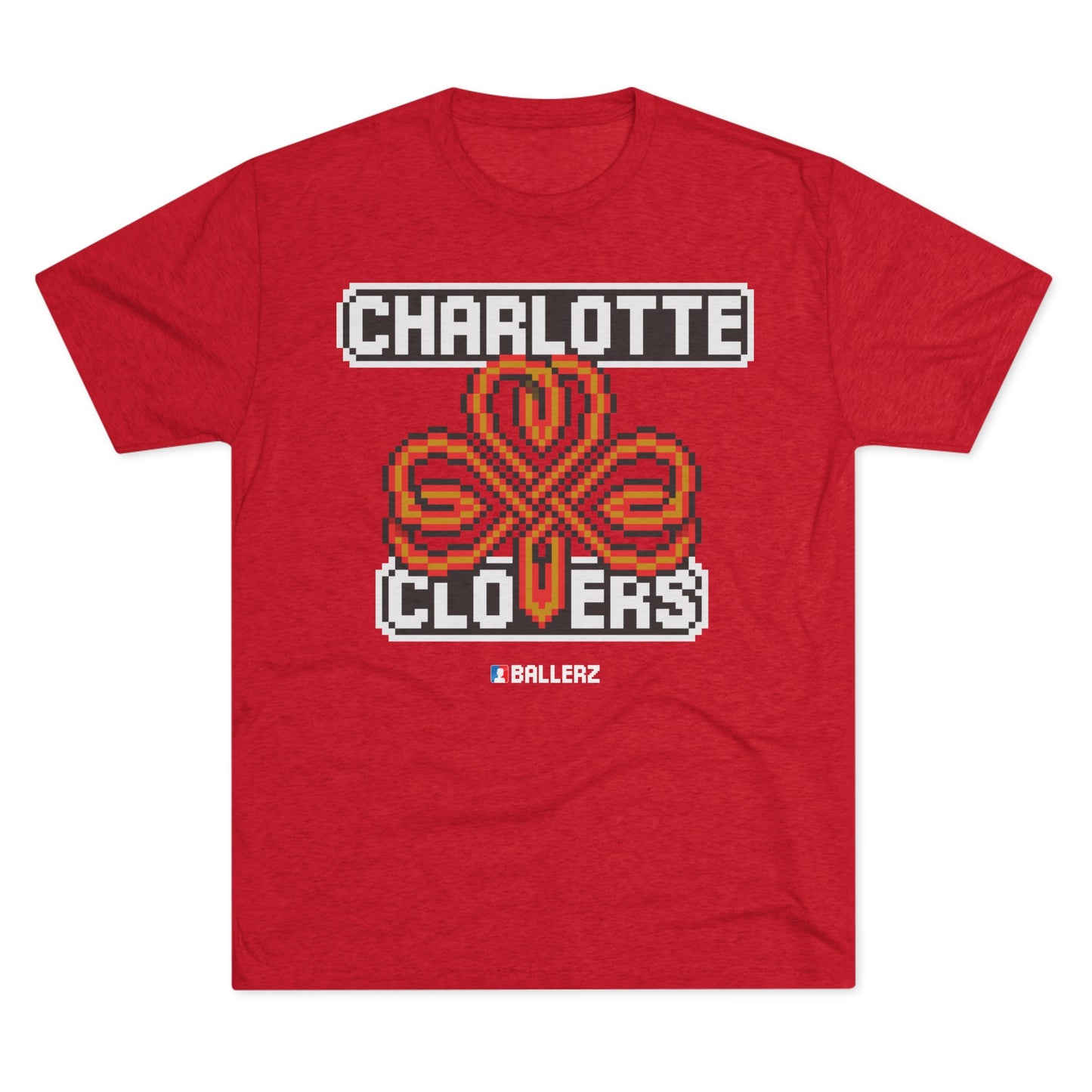 Ballerz Charlotte Clovers Unisex Tri-Blend Crew Tee