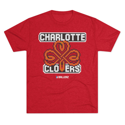 Ballerz Charlotte Clovers Unisex Tri-Blend Crew Tee