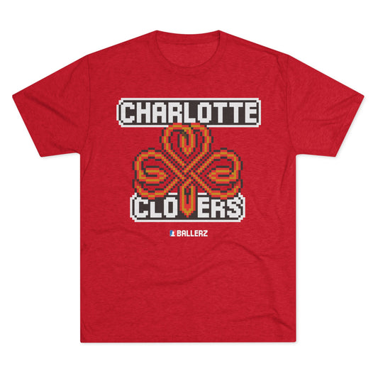 Ballerz Charlotte Clovers Unisex Tri-Blend Crew Tee