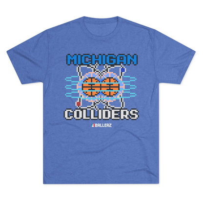 Ballerz Michigan Colliders Unisex Tri-Blend Crew Tee