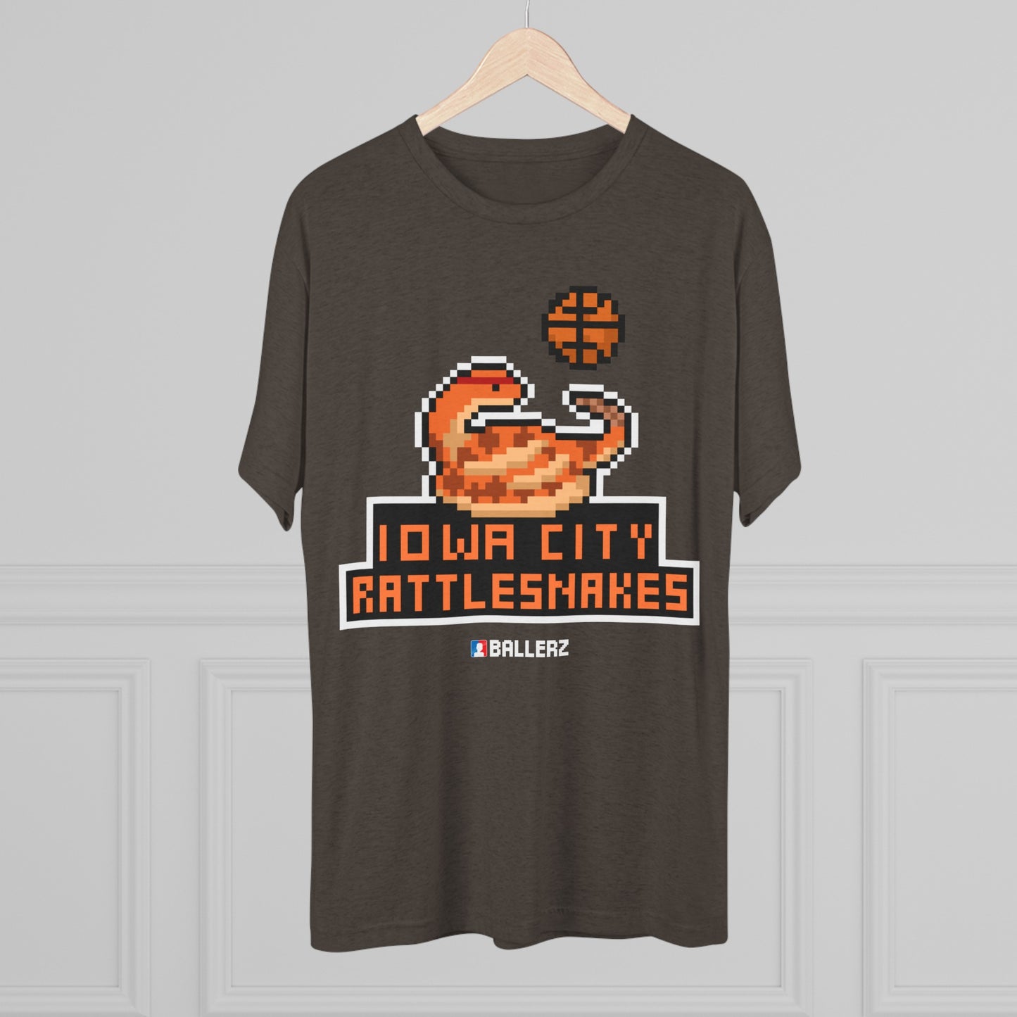 Ballerz Iowa City Rattlesnakes Unisex Tri-Blend Crew Tee