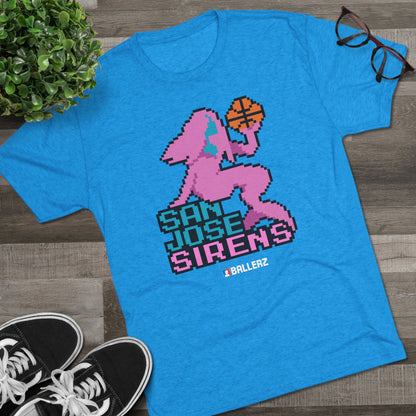 Ballerz San Jose Sirens Unisex Tri-Blend Crew Tee